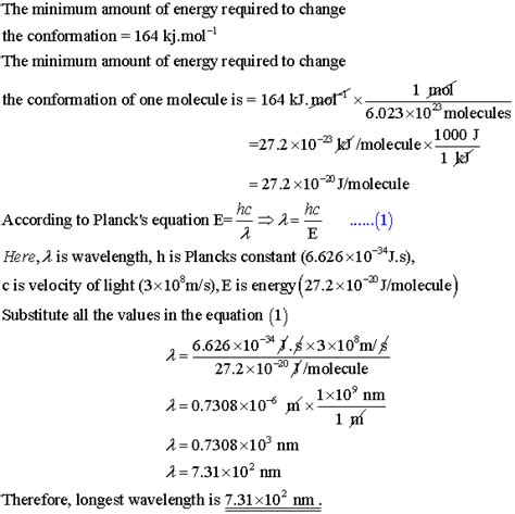 Calculate The Longest Wavelength Visible To The Human Eye Home Work