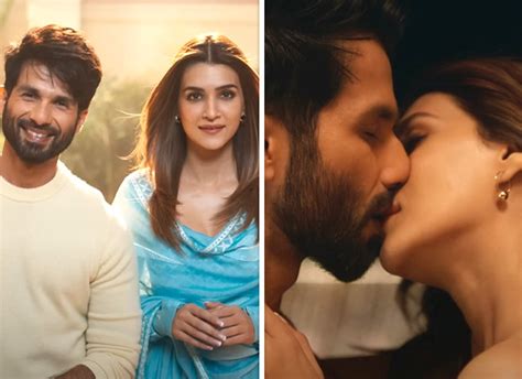 Shahid Kapoor Kriti Sanon Unfold Their Love Story Share Kisses