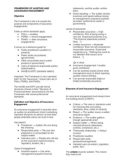 Auditing The Art And Science Of Assurance Engagements 10