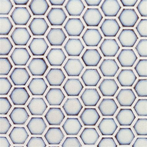 Ivy Hill Tile Bliss Edged Hexagon Vintage White In X In