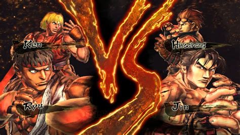 Ryu Ken VS Jin Hwoarang Hardest Street Fighter X Tekken Gameplay YouTube