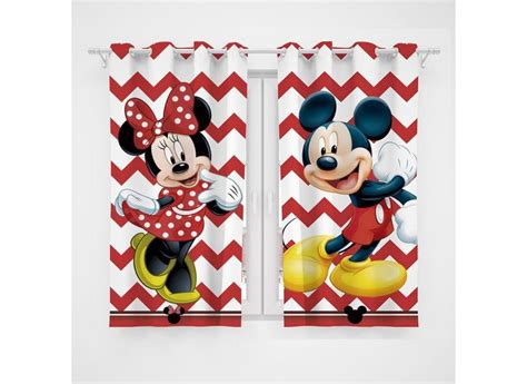 Cortina Infantil Mickey E Minnie Em Promoção é No Buscapé