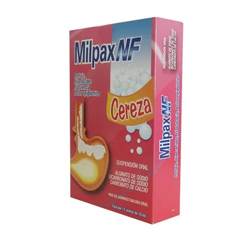 MILPAX CEREZA SUS ORAL SOBRES CAJA X12SOB X10ML ALGINATO DE SODIO BI