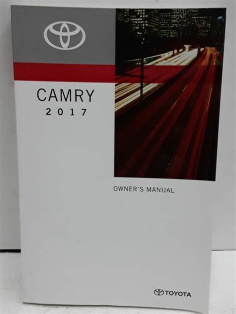 2017 Toyota Camry Owners Manual Guide Book Ebay