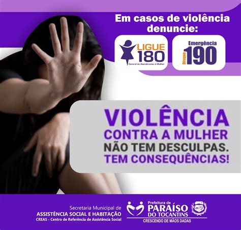 Creas De Paraíso Em Alerta No Combate à Violência Contra A Mulher Surgiu