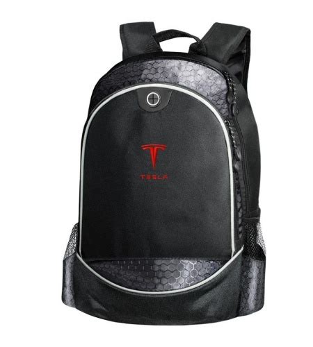 Tesla Backpack Carbon | Embroidered Logo | Auto Car | Black Blue Red ...