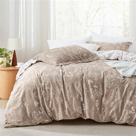 Amazon Bedsure Full Comforter Set Light Taupe Comforter Cute