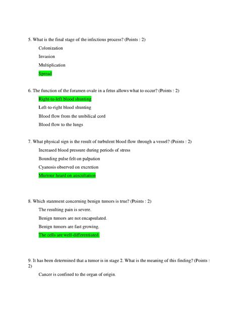 Advanced Pathophysiology Final Exam UPDATED WITH CORRECT ANSWERS