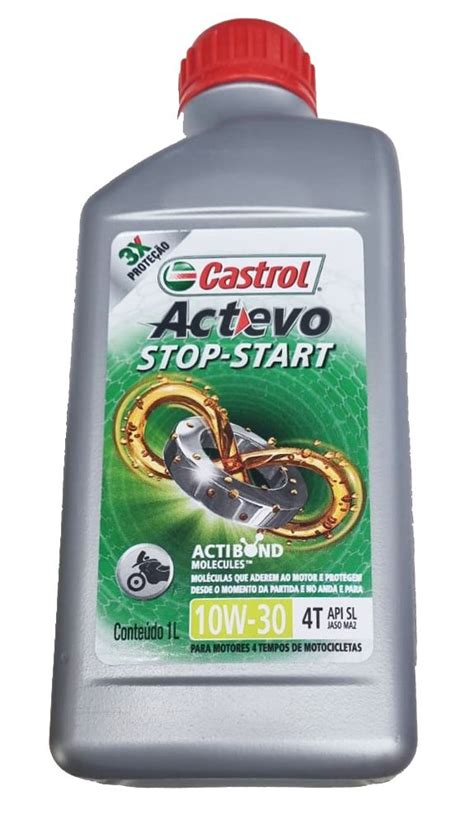 Óleo de Motor Castrol Actevo Stop Start 10W30 All Motos