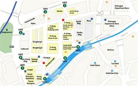 Dongdaemun Market Map