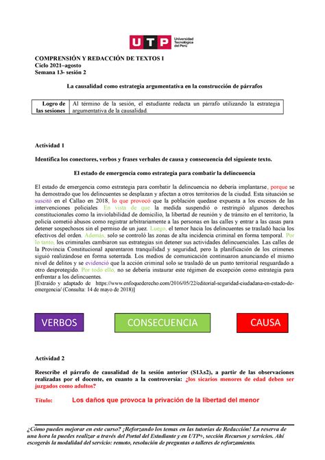 S13 S2 La Causalidad Como Estrategia Discursiva Material 2021 Agosto