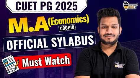 CUET PG M A Economics COQP10 2025 Official Syllabus M A M Sc