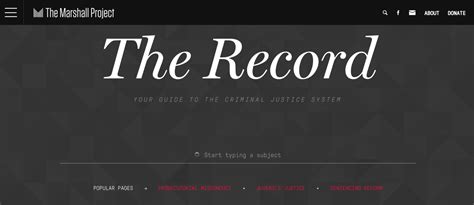 How The Marshall Project Built A Searchable Encyclopedia For Criminal Justice Journalism Poynter