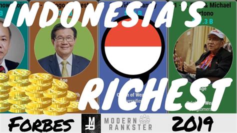 Top 50 Indonesias Richest People Comparison Forbes 2019 Youtube