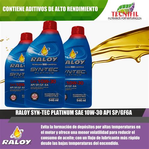 CATÁLOGO DE ACEITES RALOY COLOMBIA TECNIFIL