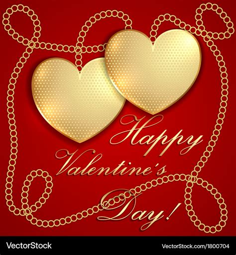 Saint Valentine Greeting Card Royalty Free Vector Image