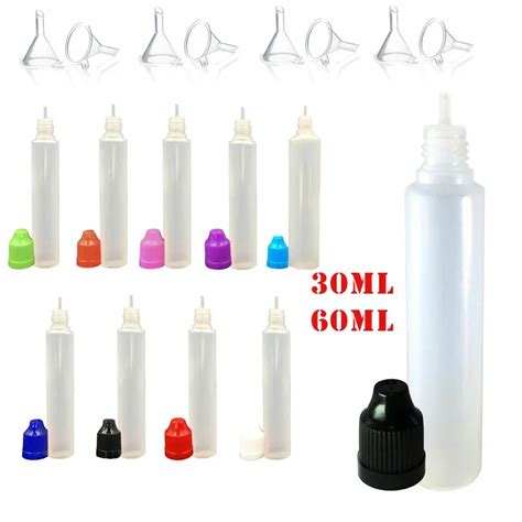 Pcs Ml Empty Plastic Squeezable Juice Liquid Dropper Bottle