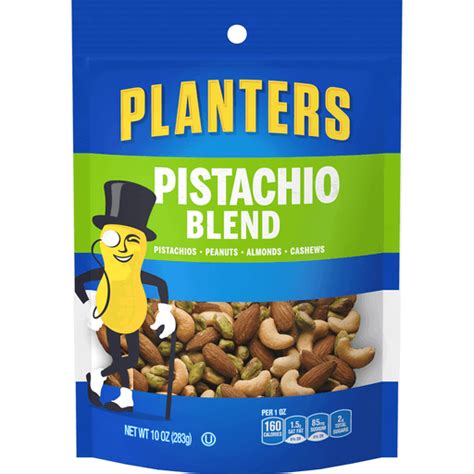 Planters Pistachio Nut Blend with Pistachios, Peanuts, Almonds ...