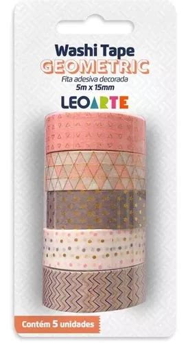 Fita Adesiva Decorada Washi Tape Geometric Mm X M Kit C Mercadolivre