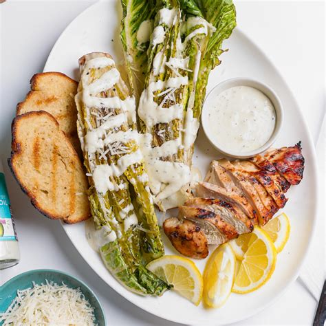 Grilled Romaine Salad With Chicken Earthbound Farm