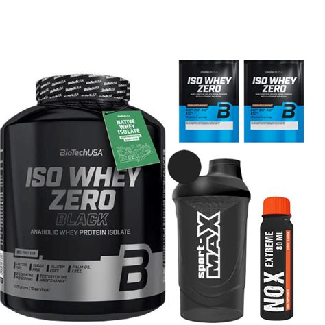 Biotech Iso Whey Zero Black G Sport Max Shaker Ml Nowmax