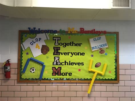 Back To School Bulletin Board I Made For My Son Who Teaches 4th Grade