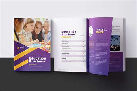 Modern Education Brochure Template Design - TemplateMonster