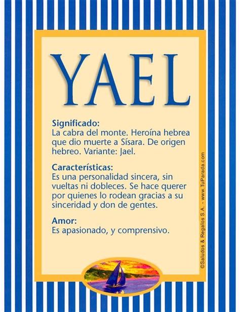 Significado Del Nombre Yael Significados De Los Nombres Nombres Sexiz Pix