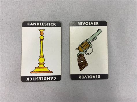 Clue Weapon Cards