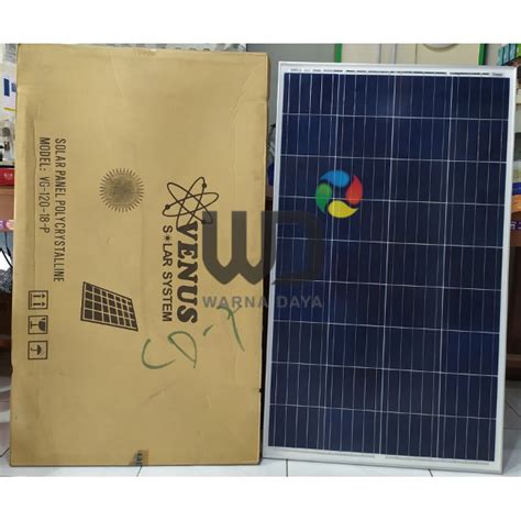 Jual Panel Surya Solar Panel Venus 120WP Poly Free Packing Kayu