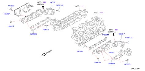 Infiniti G L V Mt Wd Was Catalytic Converter With Integrated