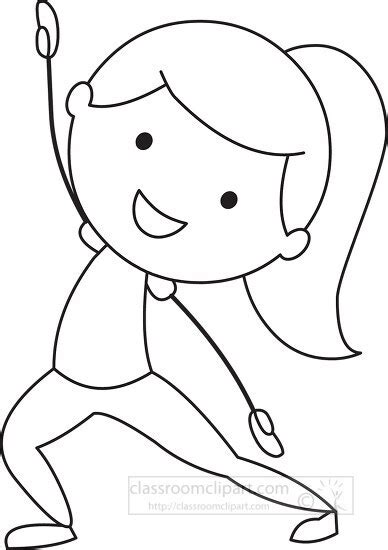 Physical Activity Clipart Black And White Free