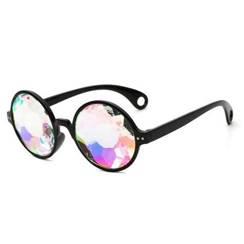 Kaleidoscope Glasses Rave Sunglasses Festival Diffracted Etsy Uk