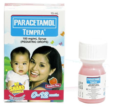 Tempra Paracetamol 120mg 5ml Syrup 15ml Orange Price In The Philippines Medsgo Pharmacy