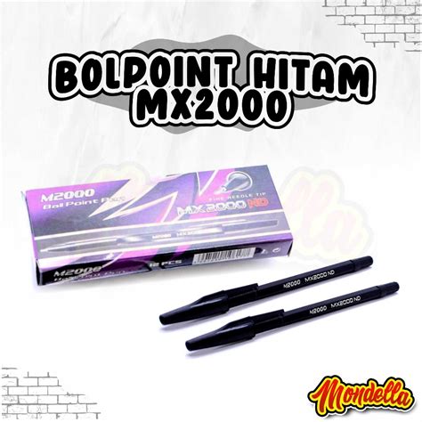 Jual Pulpen Mx Anti Macet Pen Bolpoin Bolpen Hitam Ballpoint Pena M