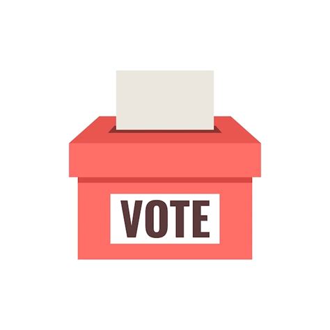 Icono de urna de votación manual concepto de voto electoral diseño