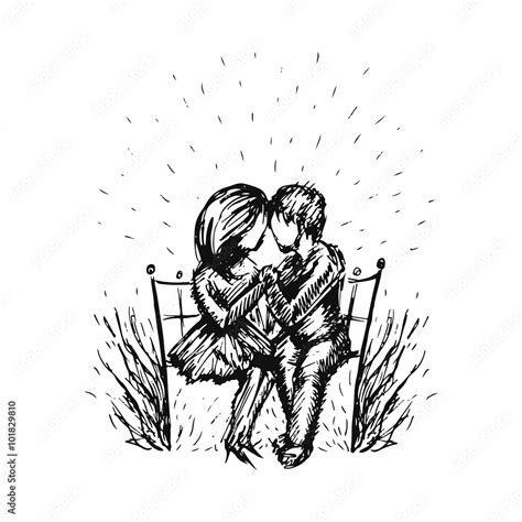 Two People In Love Clipart Black And White