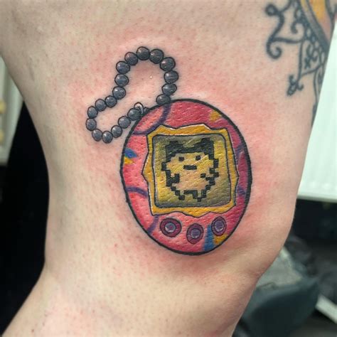 Tamagotchi for the super tough Chloe, getting all the tattoos this week ...