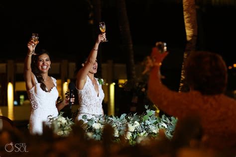 Mexico Same Sex Wedding Secrets Maroma Mellissa And Negin Del Sol