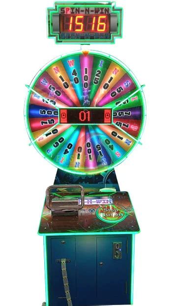 Indoor Amusement Park Spin N Win Redemption Lottery Game Machine