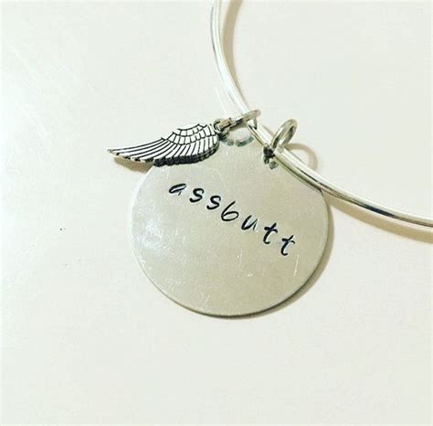 Assbutt Castiel Supernatural Angel Adjustable Bangle Charm Etsy