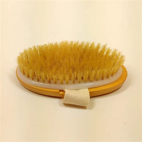 Natural Bristles brush Body Massage Health Care Bath Body Brushes Natural Bristle Soft Handle ...