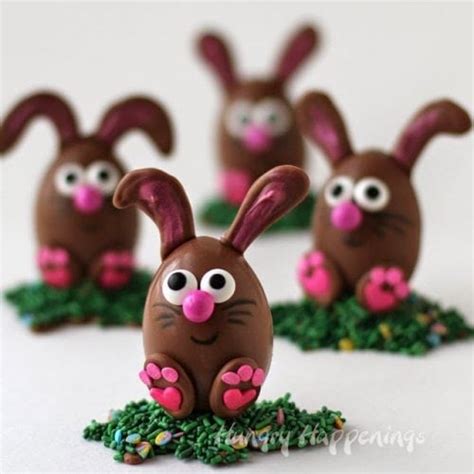 Peanut Butter Fudge Filled Chocolate Easter Bunnies Hungry Happenings