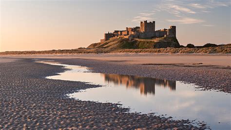 Bamburgh Castle And Reflection In License Image 70524567 Lookphotos