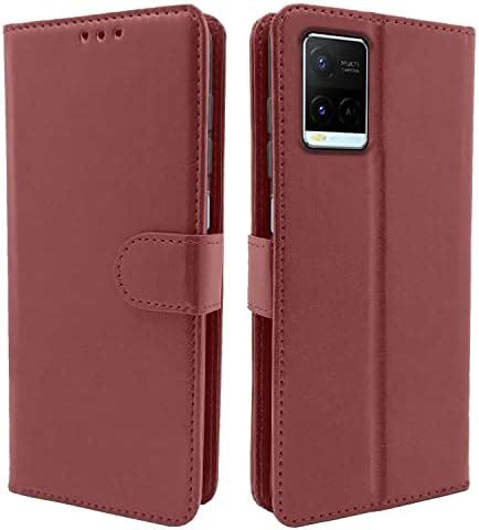 Pikkme Vivo Y21 2021 Flip Cover Leather Finish Wallet Back Case For