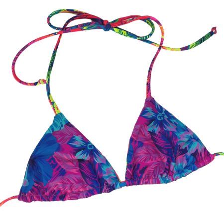 Shore Thing Reversible Triangle Bikini Top Kailani Salty Kiss Swim