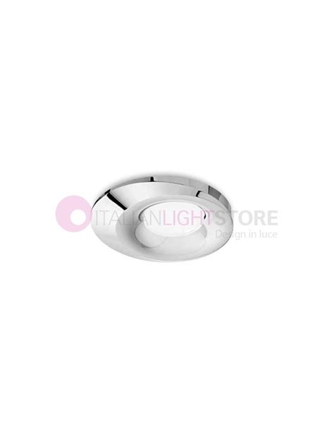 Quasar Foco Empotrable Redondo Moderno Gu Chrome Gea Luz