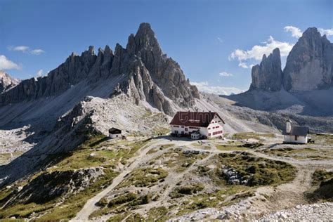 Italy Dolomites September Refuge In Dolomites Mountains