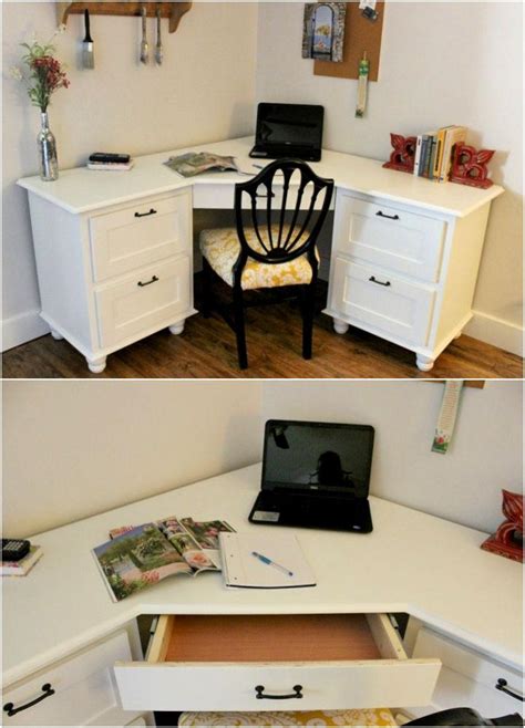 25 Homemade DIY Corner Desk Plans Easy To Build And Cheap