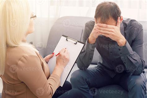 Psychologist Having Session With Her Patient In Her Private Consulting